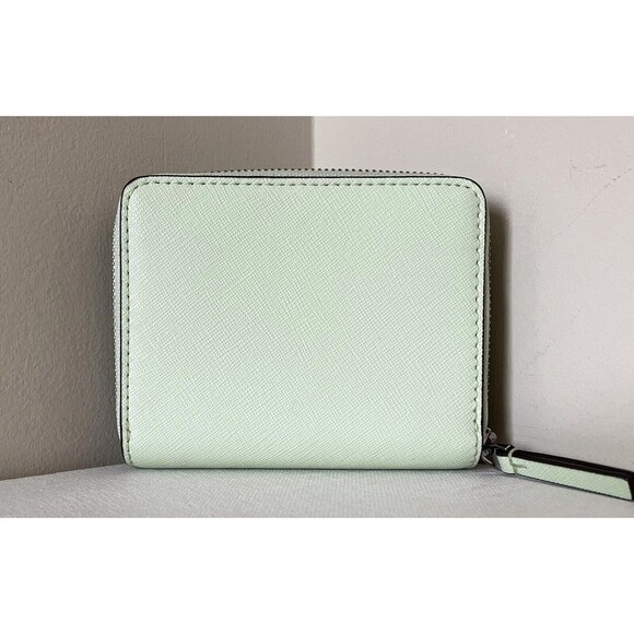 New Tory Burch Emerson Mini Saffiano Leather Wallet Meadow Mist - Picture 5 of 5